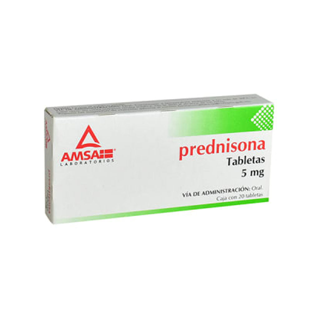 Prednisona 5 Mg Con 20 Tabletas Amsa Generico