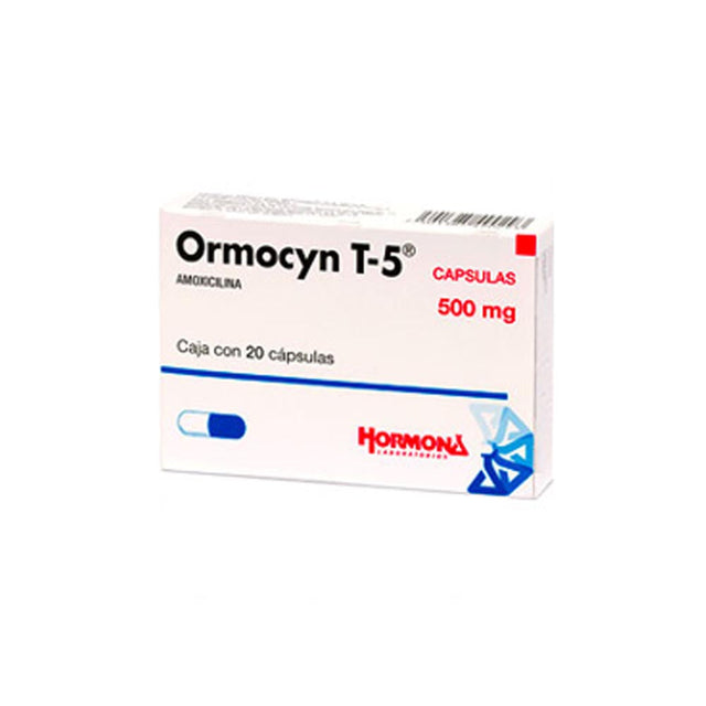Ormocyn T-5 Generico 500 Mg Con 20 Capsulas Hormonas