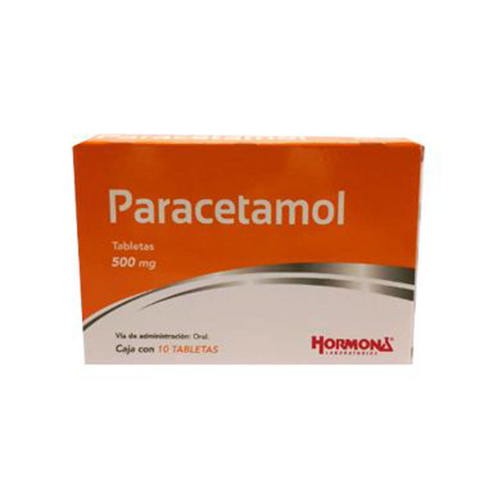 Paracetamol 500 Mg Con 10 Tabletas Hormona Generico