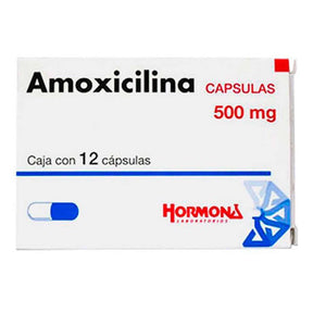 Amoxicilina 500 Mg Con 12 Capsulas Hormona Generico