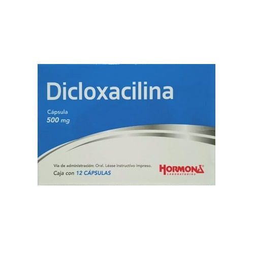 Dicloxacilina 500 Mg Con 12 Capsulas Hor Generico