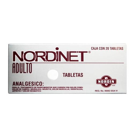 Nordin Nordinet Adto Con 20 Tabletas