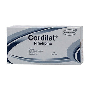 Nifedipino Cordilat 10 Mg Con 20 Capsulas