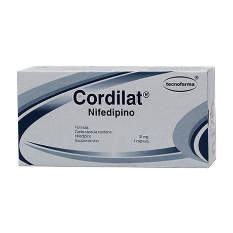 Nifedipino Cordilat 10 Mg Con 20 Capsulas