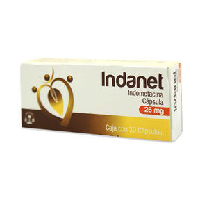 Indometacina Indanet 25 Mg Con 30 Capsulas