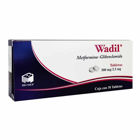 Metformina Glibenclamida Wadil 500 Mg / 2.5 / 30 Tab.