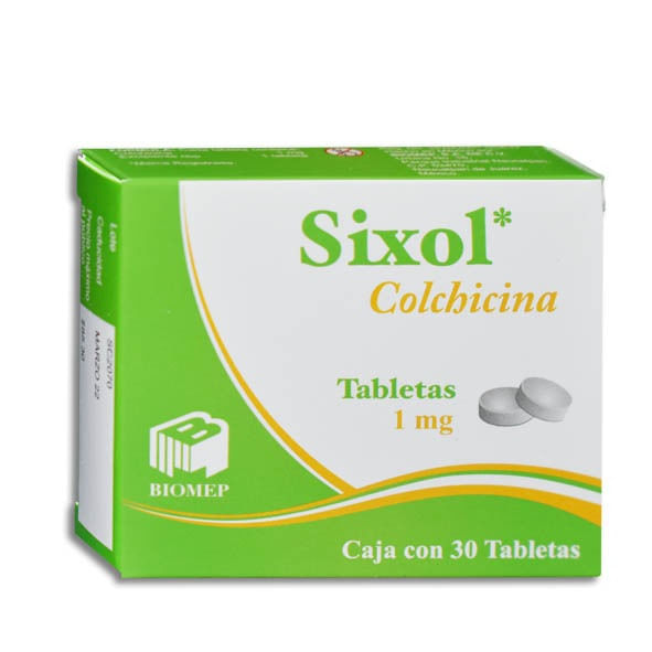 Colchicina Sixol 1 Mg Con 30 Tabletas