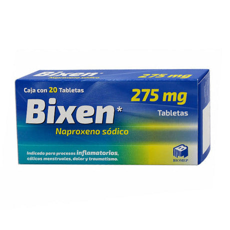 Naproxeno Sodico Bixen 275 Mg Con 20 Tabletas