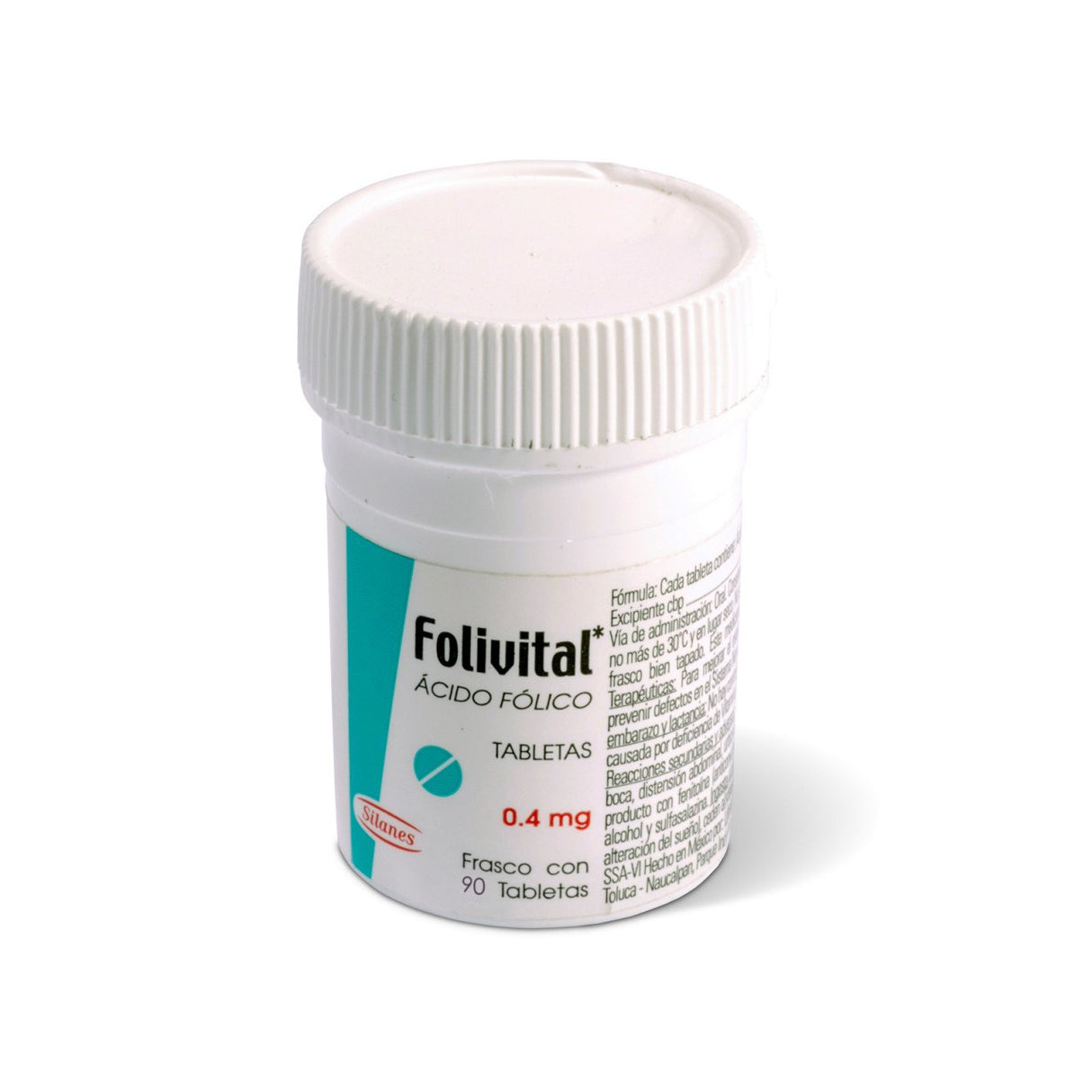 Folivital 0.4 Mg Con 90 Tabletas