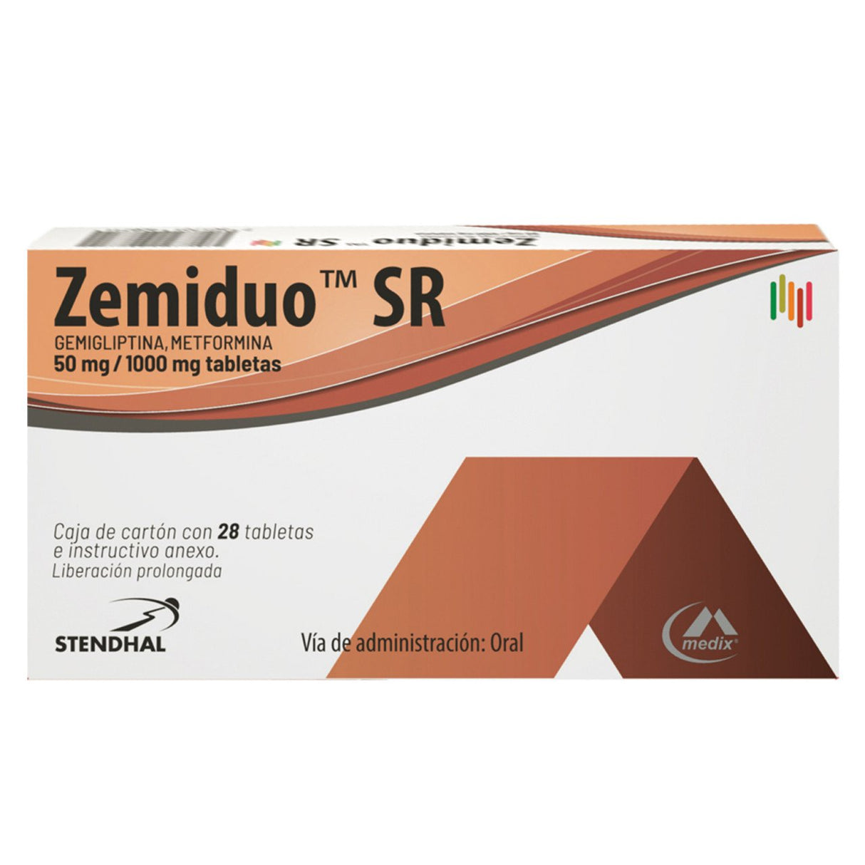 Zemiduo Sr 50 Mg / 1000 Mg Con 28 Tabletas