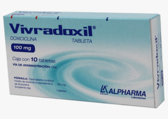 Doxiciclina Vivradoxil 100 Mg Con 10 Tabletas