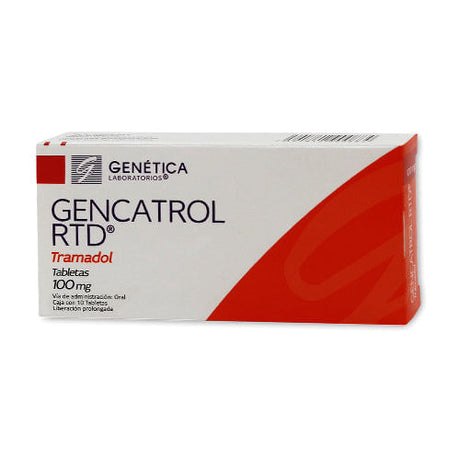 Tramadol Gencatrol Rtd 100 Mg Con 10 Tabletas