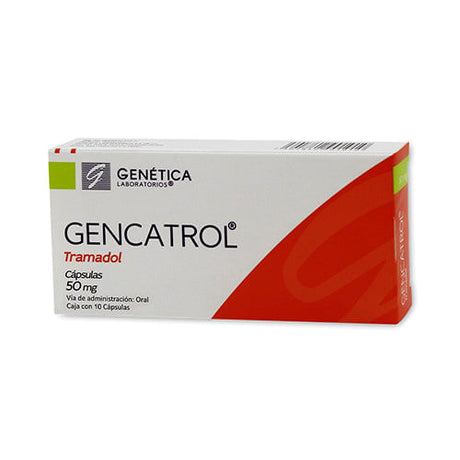 Tramadol Gencatrol 50 Mg Con 10 Capsulas