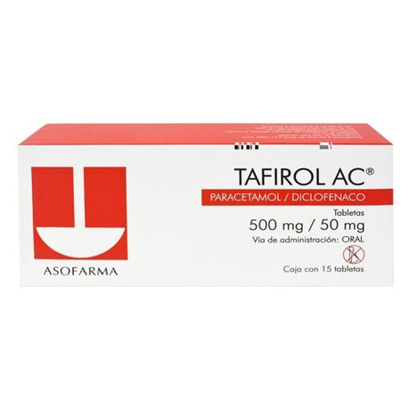 Tafirol Ac 500 / 50 Mg Con 15 Tabletas