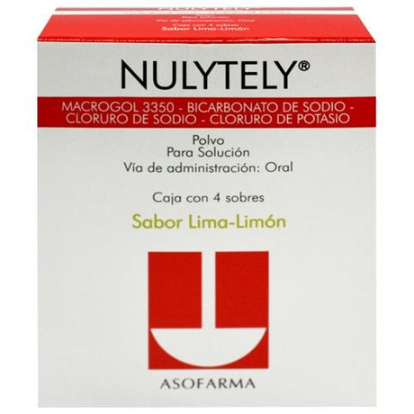 Nulytely Polvo Lima-Limon Con 4 Sobres