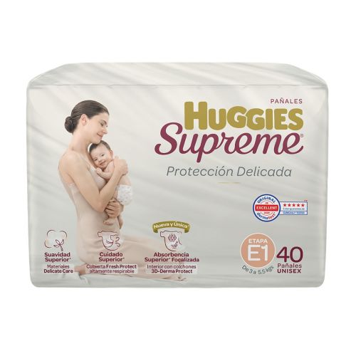 Pañal Huggies Supreme Unisex Con 38