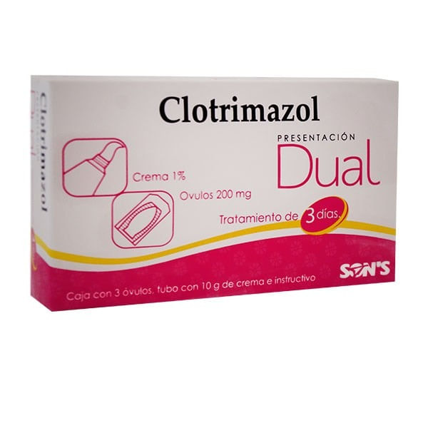 Clotrimazol Dual Ovulos Y Crema 100 Gr Sons Generico