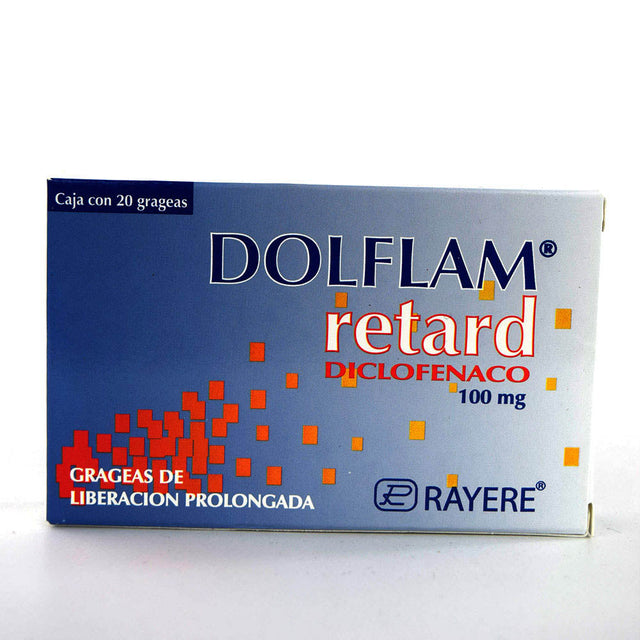 Diclofenaco Dolflam Retard 100 Mg Con 20 Grageas