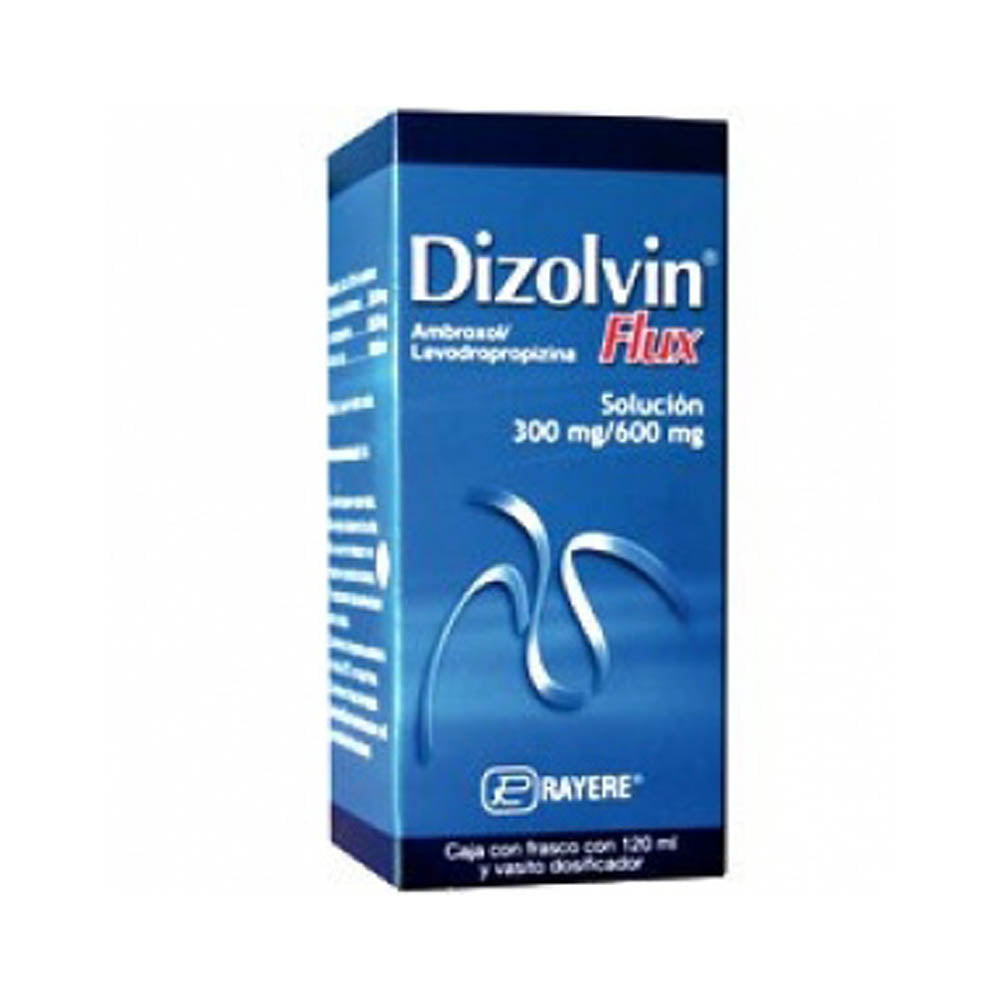 Ambroxol Levodropropizina Dizolvin Flux Solución 300 / 600 Mg Frasco 120 Ml