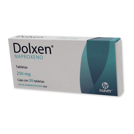 Naproxeno Dolxen 250 Mg Con 20 Tabletas