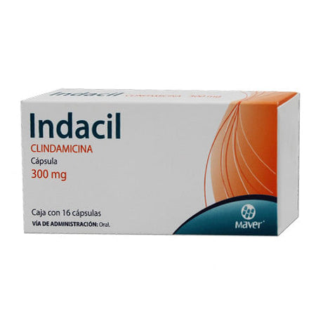 Clindamicina Indacil 300 Mg Con 16 Capsulas