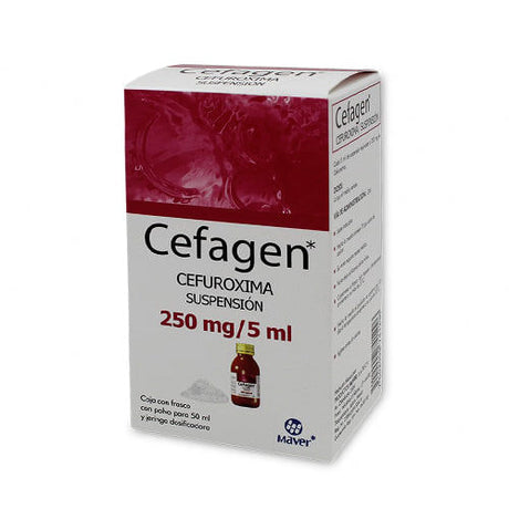 Cefuroxima Cefagen Suspension 250 Mg / 5 Ml Frasco 50 Ml