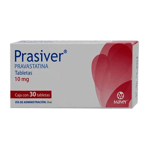 Pravastatina Prasiver 10 Mg Con 30 Tabletas