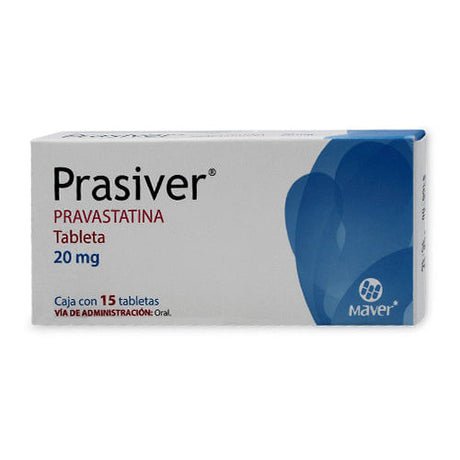 Pravastatina Prasiver 20 Mg Con 15 Tabletas