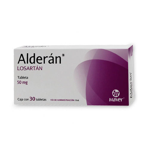 Losartan Alderan 50 Mg Con 30 Tabletas