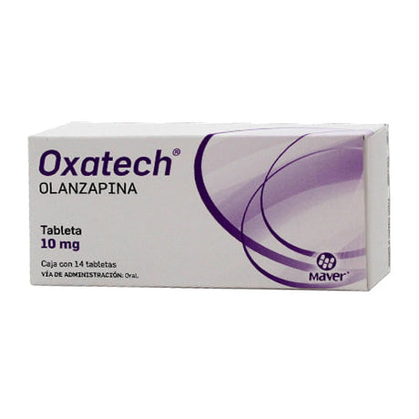 Olanzapina Oxatech 10 Mg Con 14 Tabletas