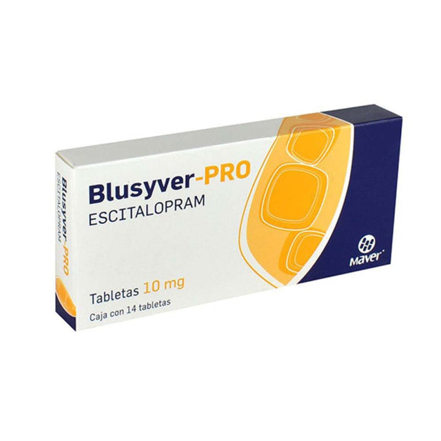 Escitalopram Blusyver Pro 10 Mg Con 14 Tabletas