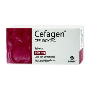 Cefuroxima Cefagen 500 Mg Con 10 Tabletas