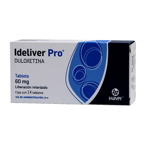 Duloxetina Ideliver Pro 60 Mg Con 14 Tabletas