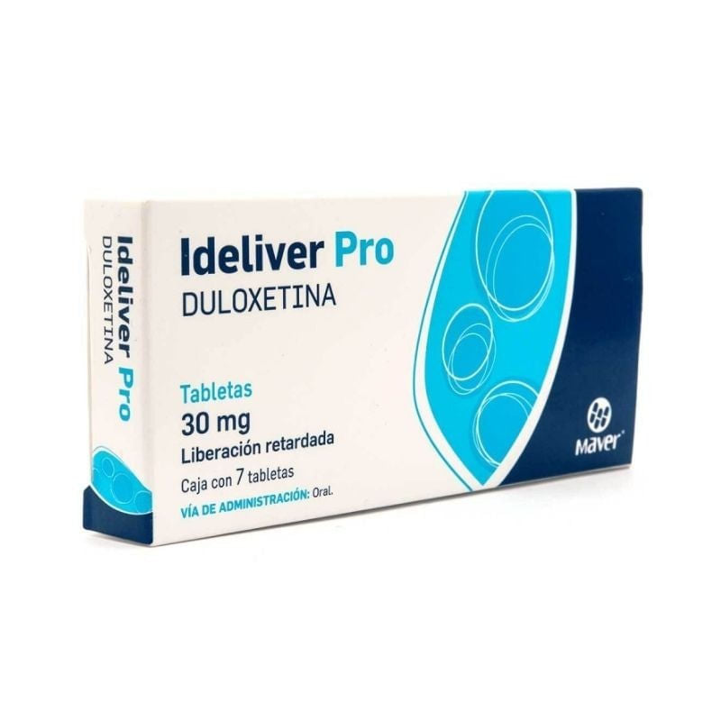 Duloxetina Ideliver Pro 30 Mg Con 7 Tabs