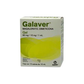 Magaldrato Dimeticona Galaver Gel 80 / 10 Mg Con 10 Sobres