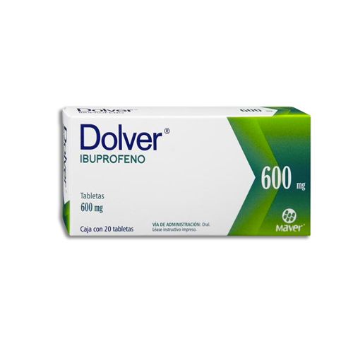 Ibuprofeno Dolver 600 Mg Con 20 Tabletas