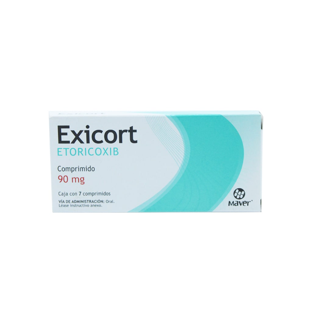 Etoricoxib Exicort 90 Mg Con Con 7 Comprimido