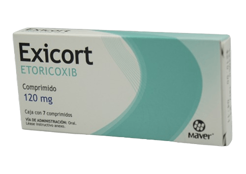 Etoricoxib Exicort 120 Mg Con Con 7 Comprimido
