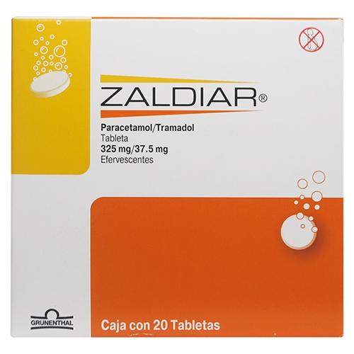 Zaldiar Efervecentev 325 Mg / 37.5 Mg Con 20 Tabletas