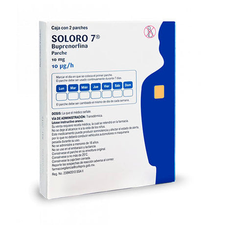 Soloro 7 10 Mg. Con 2 Parches