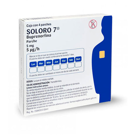 Soloro 7 5 Mg Con 4 Parches