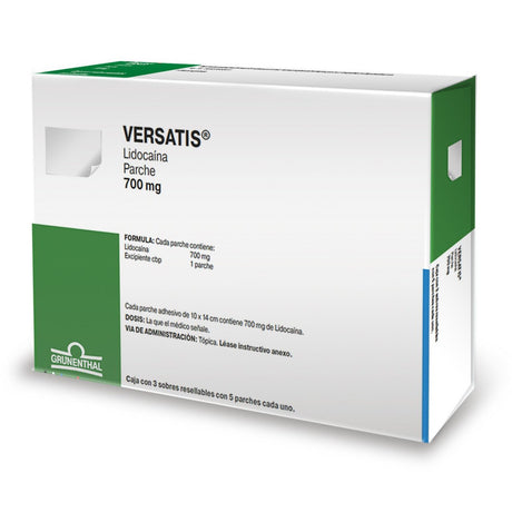 Versatis 700 Mg 3 Con 5 Sobres Parches
