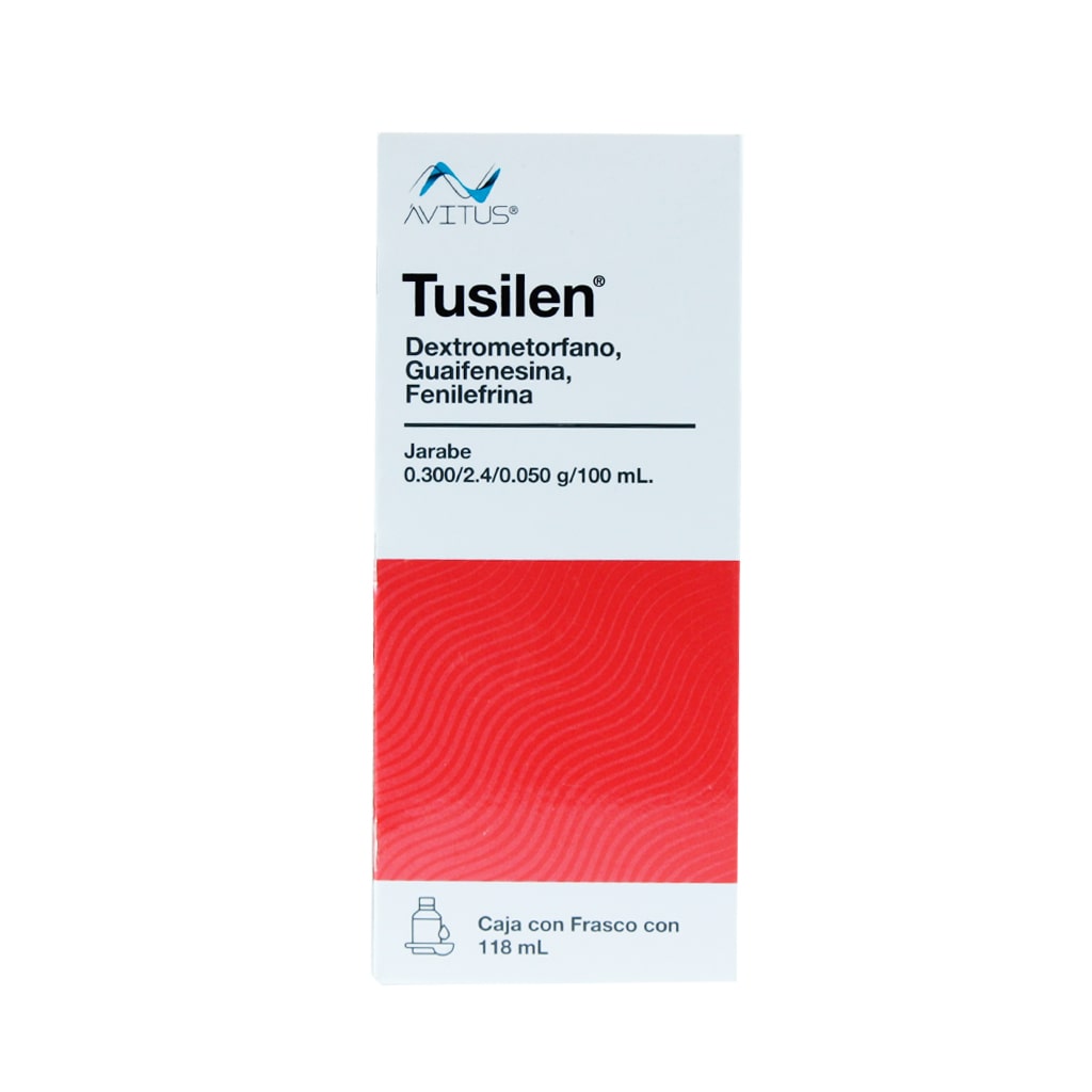 Dextrometorfano Guaifenesina Tusilen Jarabe 118 Ml