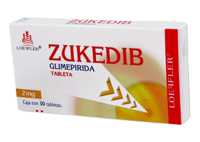 Glimepirida Zukedib 2 Mg Con 30 Tabletas