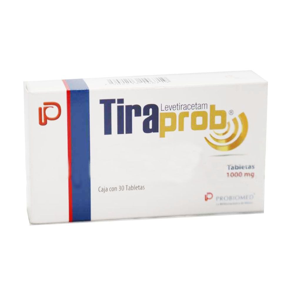 Tiraprob Levetiracetam 500 Mg Con 30 Tabletas