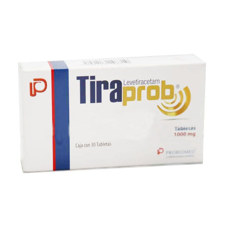Tiraprob Levetiracetam 500 Mg Con 30 Tabletas