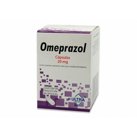Omeprazol 20 Mg Con 14 Capsulas Ultra / Avivia Generico