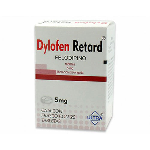 Felodipino Dylofen Retard 5 Mg Con 20 Tabletas Generico Ultra