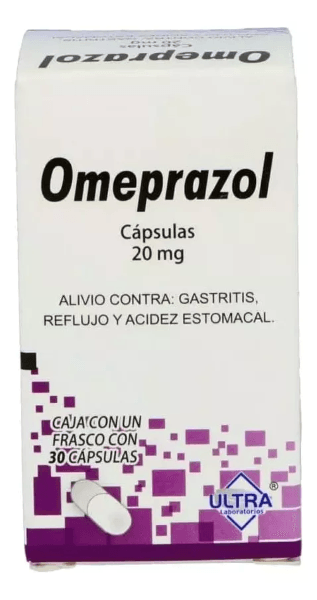 Omeprazol 20 Mg Con 30 Tabletas Ultra / Avivia Generico