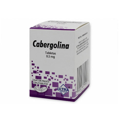 Cabergolina 0.5 Mg Con 2 Tabletas Ultra Generico